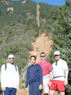Chris, Johan, John, and myself before we challenge the climb.