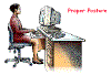 Proper sitting posture