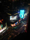 Broadway at night.